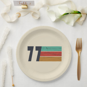 Geboren 1977 Vintage Geburtstagsgeschenke Pappteller