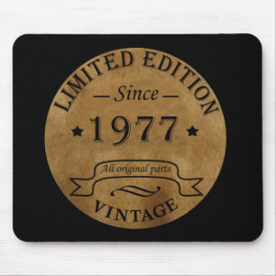 Geboren 1977 Vintager Geburtstag Mousepad