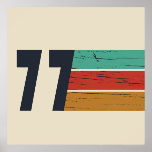 geboren 1977 Vintager Geburtstag Poster