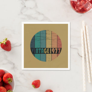 Geboren 1977 Vintager Geburtstag Serviette
