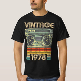Geboren 1978 Radio Retro, 1978 Geburtstagsgeschenk T-Shirt