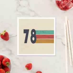 Geboren 1978 Vintage Geburtstagsparty Serviette