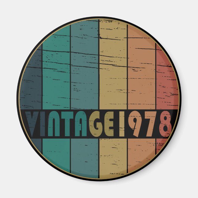 Geboren 1978 Vintager Geburtstag Magnet (Vorne)