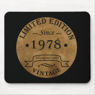 Geboren 1978 Vintager Geburtstag Mousepad