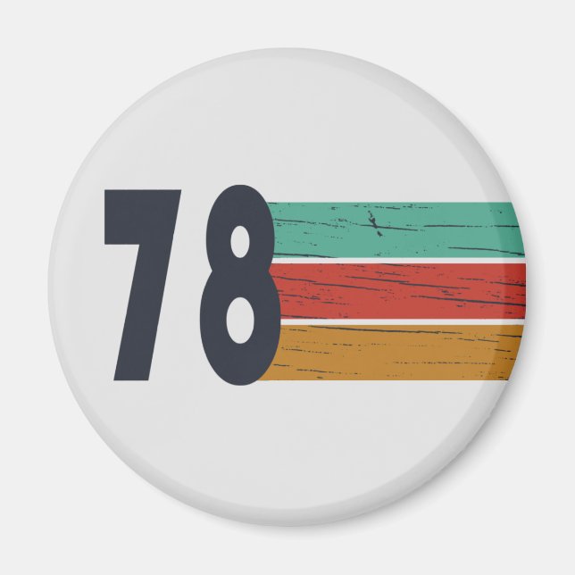 Geboren 1978 Vintages Geburtstagsgeschenk Magnet (Vorne)