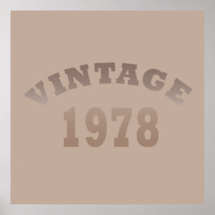 Geboren 1978 Vintages Geburtstagsgeschenk Poster