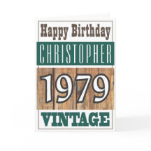 Geboren 1979 Grußkarte