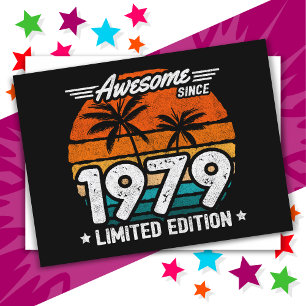 Geboren 1979 Limited Edition Retro Phantastisch se Postkarte