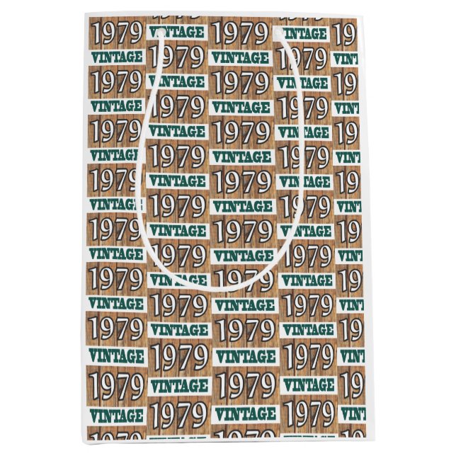 Geboren 1979 Mittelgeschenktasche Mittlere Geschenktüte (Vorderseite)