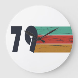 Geboren 1979 Vintage Geburtstagsgeschenke Große Wanduhr