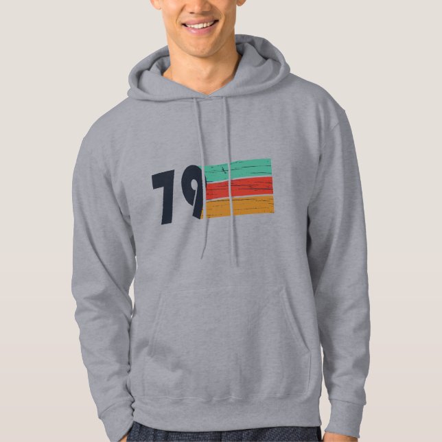 Geboren 1979 Vintage Geburtstagsgeschenke Hoodie (Vorderseite)