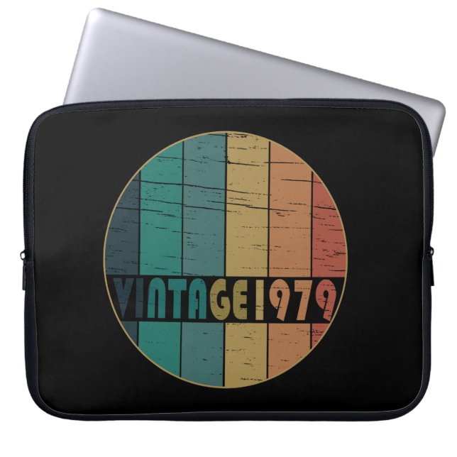 geboren 1979 Vintager Geburtstag Laptopschutzhülle (Vorderseite)