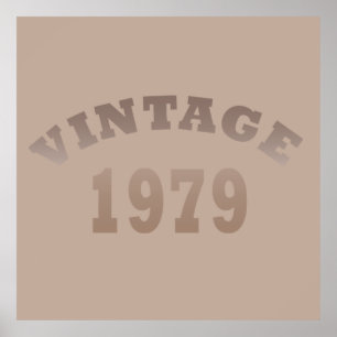 Geboren 1979 Vintager Geburtstag Poster