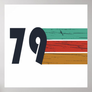 Geboren 1979 Vintager Geburtstag Poster