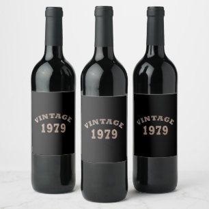 Geboren 1979 Vintager Geburtstag Weinetikett
