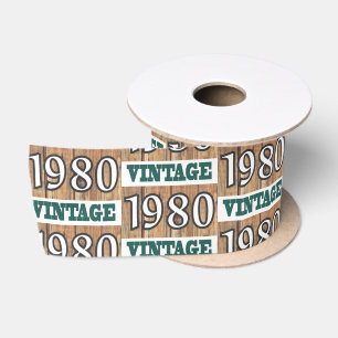 Geboren 1980 satinband