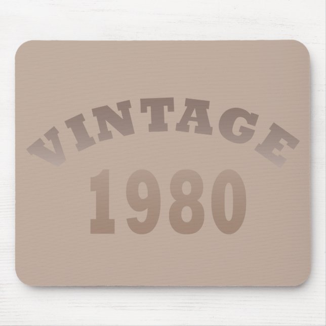 Geboren 1980 Vintage Geburtstagsgeschenke Mousepad (Vorne)