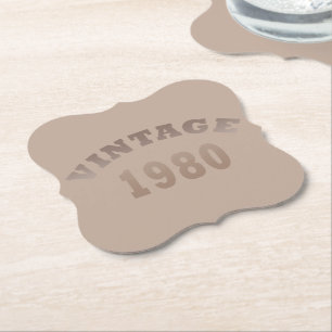 Geboren 1980 Vintage Geburtstagsgeschenke Untersetzer