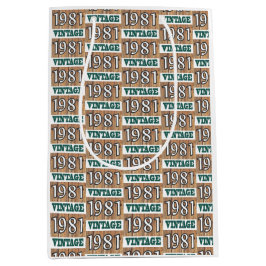 Geboren 1981 Mittelgeschenktasche Mittlere Geschenktüte