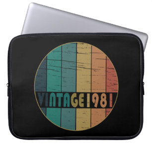 Geboren 1981 Vintager Geburtstag Laptopschutzhülle