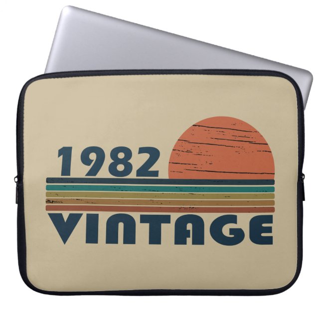Geboren 1982 Vintager Geburtstag Laptopschutzhülle (Vorderseite)