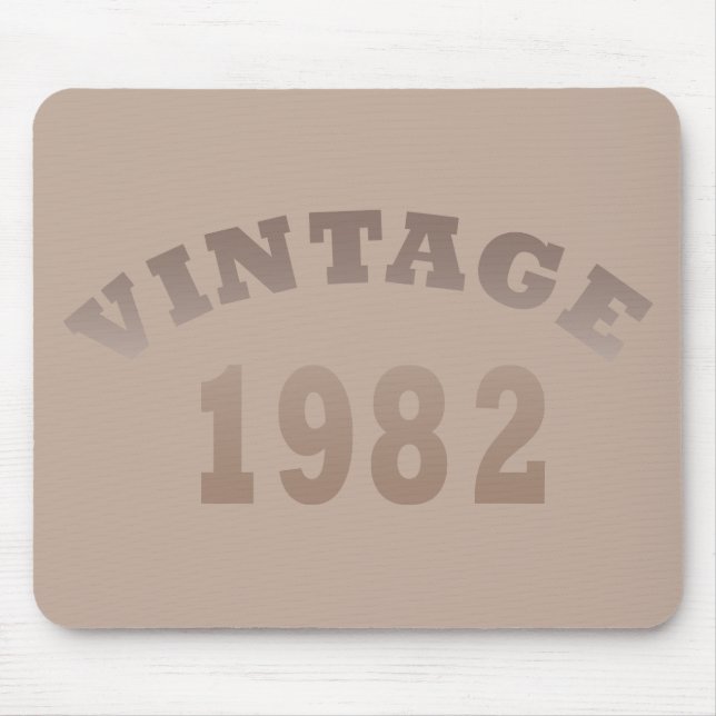 Geboren 1982 Vintager Geburtstag Mousepad (Vorne)