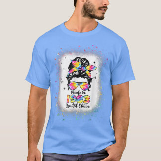 Geboren 1983 gebleicht Gefärbte Krawatte Mess Bun  T-Shirt