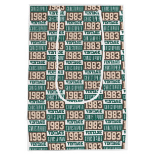Geboren 1983 Geburtstag Gegenwart Mittlere Geschenktüte