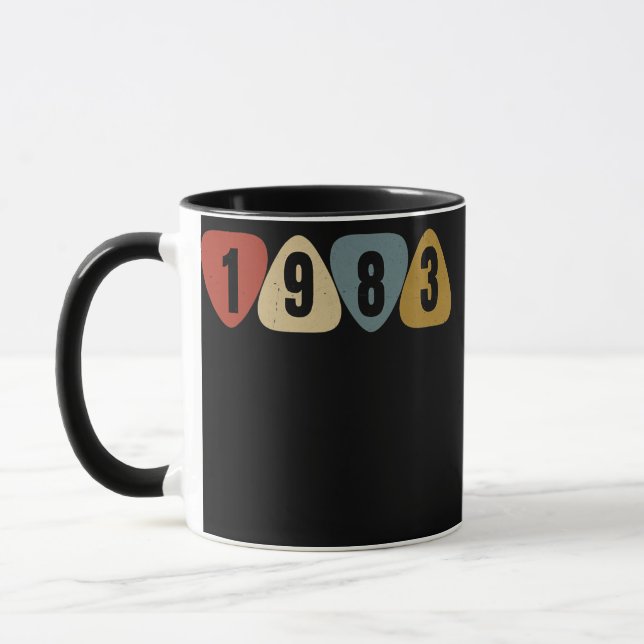 Geboren 1983 Gitarrist Plektrum Music Birthday Tasse (Links)