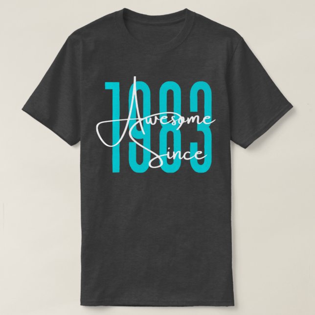 Geboren 1983 T-Shirt (Design vorne)