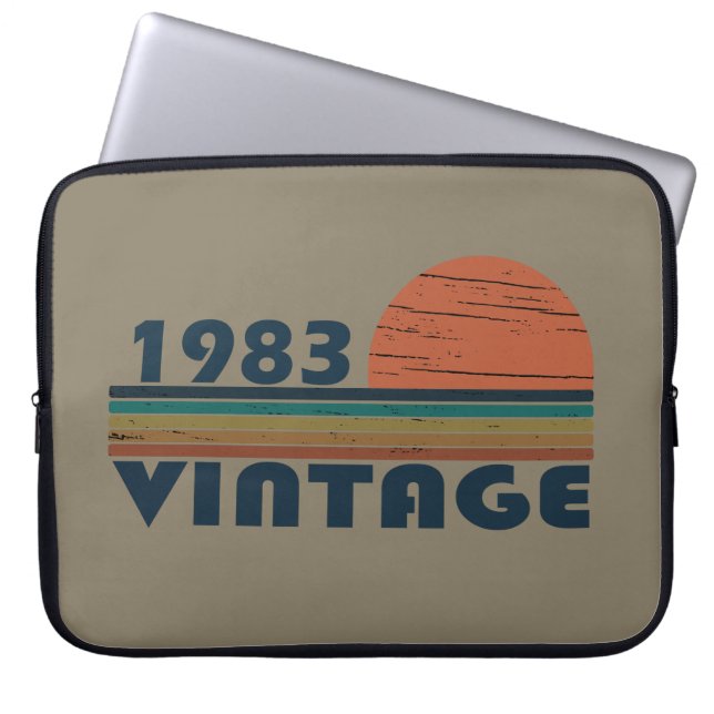 Geboren 1983 Vintager Geburtstag Laptopschutzhülle (Vorderseite)
