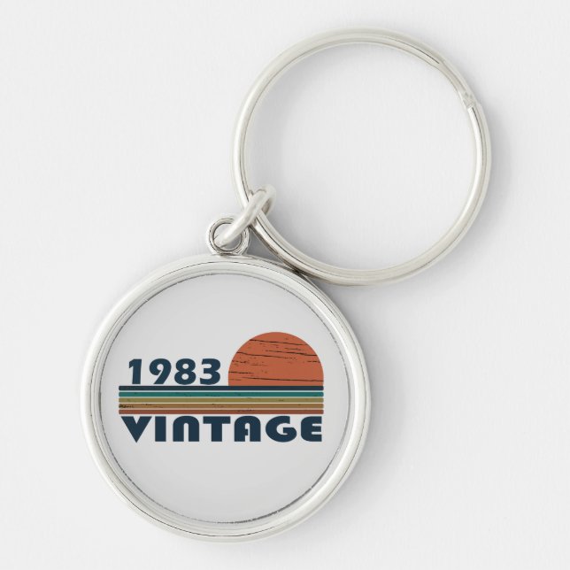Geboren 1983 Vintager Geburtstag Schlüsselanhänger (Vorne)