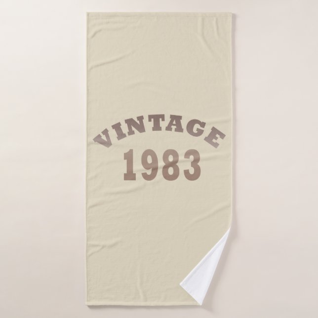 Geboren 1983 Vintages Geburtstagsgeschenk Badehandtuch (Badehandtuch)