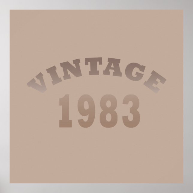 Geboren 1983 Vintages Geburtstagsgeschenk Poster (Vorne)