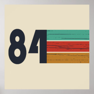 geboren 1984 Vintage 40. Geburtstagsgeschenk Poster