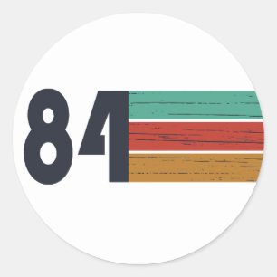 geboren 1984 Vintage 40. Geburtstagsgeschenk Runder Aufkleber