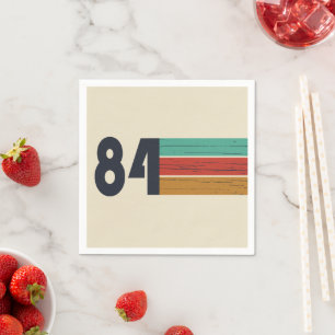 geboren 1984 Vintage Geburtstagsparty Serviette