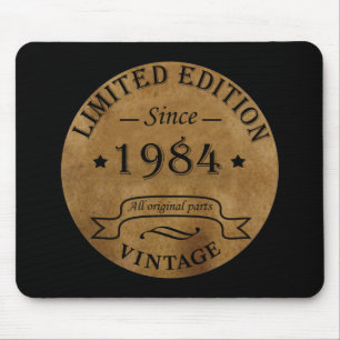 Geboren 1984 Vintager Geburtstag Mousepad