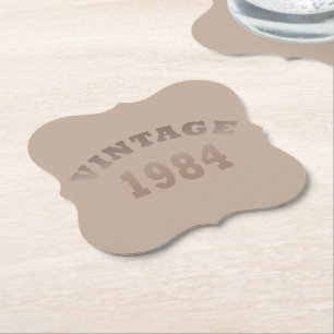 Geboren 1984 Vintager Geburtstag Untersetzer
