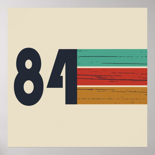 geboren 1984 Vintages Geburtstagsgeschenk Poster (Vorne)