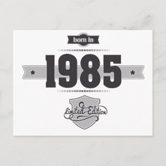 Geboren 1985 (Dark&Lightgrey) Postkarte