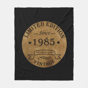 Geboren 1985 Vintage 40. Geburtstagsgeschenk Fleecedecke