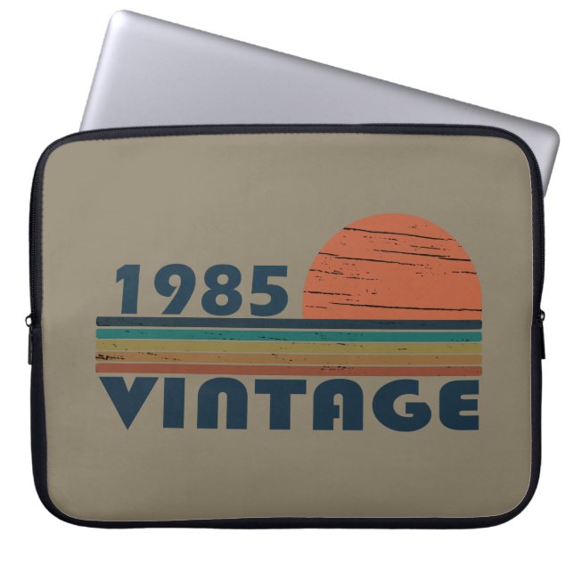 geboren 1985 Vintager Geburtstag Laptopschutzhülle (Vorderseite)