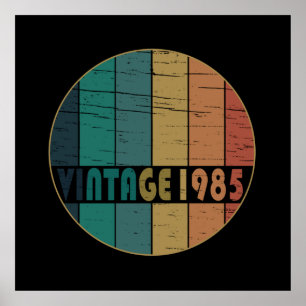 geboren 1985 Vintager Geburtstag Poster