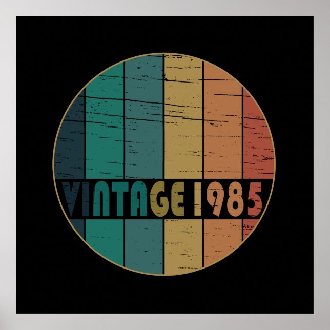 geboren 1985 Vintager Geburtstag Poster (Vorne)