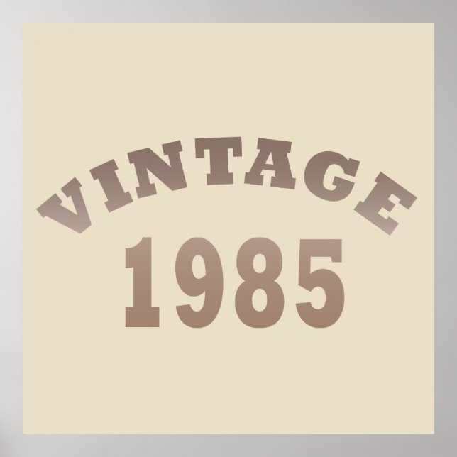 geboren 1985 Vintager Geburtstag Poster (Vorne)