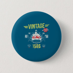 Geboren 1986 40. Geburtstag Väter Design Button