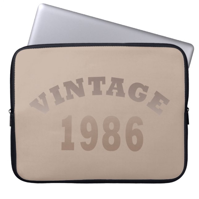 Geboren 1986 Vintager Geburtstag Laptopschutzhülle (Vorderseite)
