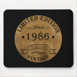 geboren 1986 Vintager Geburtstag Mousepad