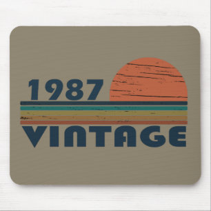geboren 1987 Vintager Geburtstag Mousepad